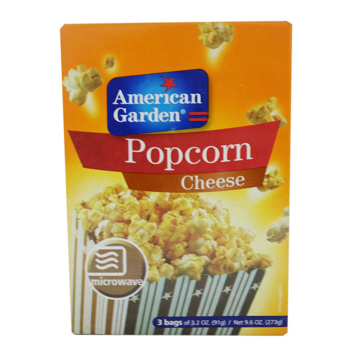 American Garden Cheese Microwave Popcorn 273g