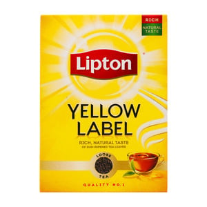 ليبتون العلامة الصفراء اوراق شاي احمر ٩٠٠ جم