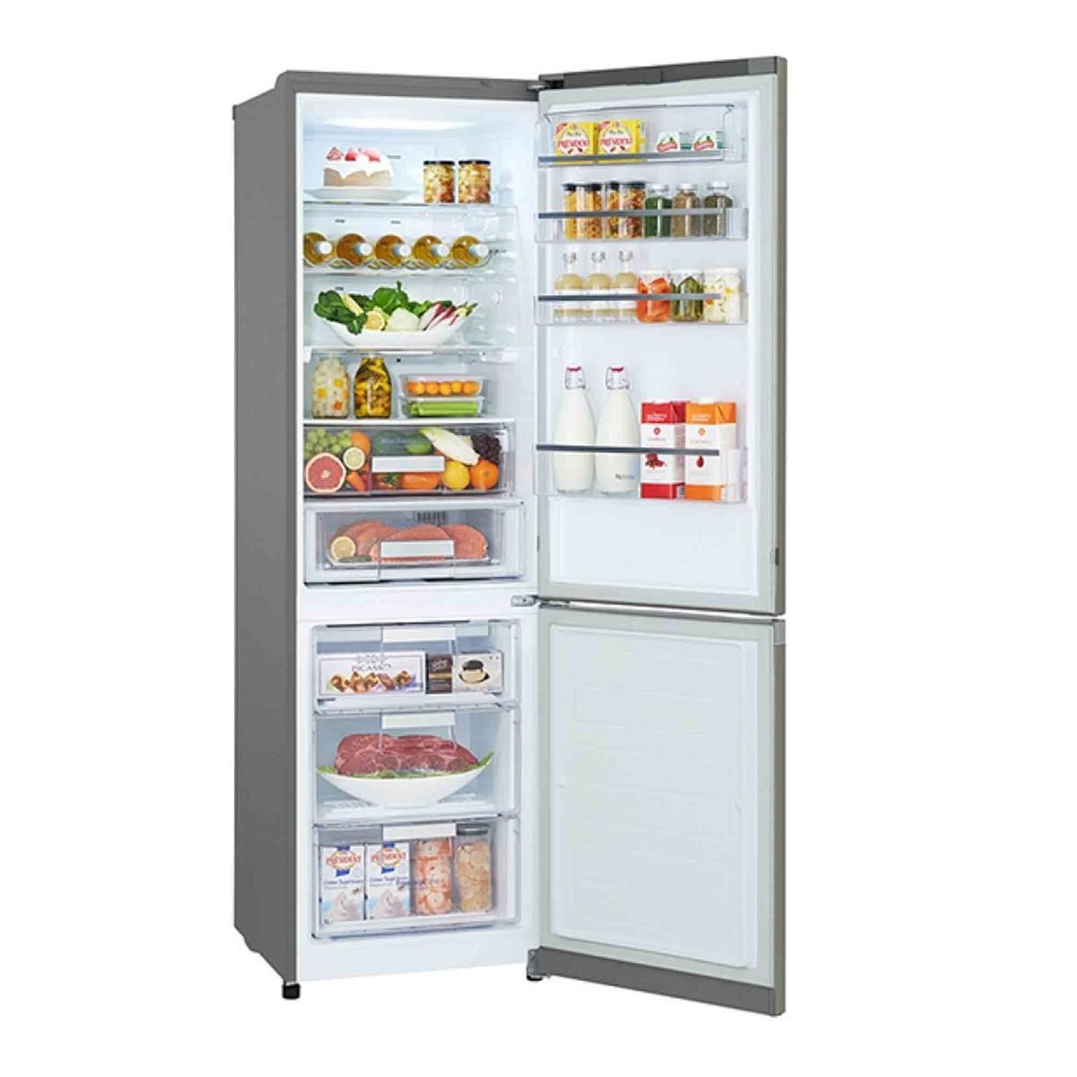 LG Bottom Freezer Refrigerator GR-B449SLQZ 440Ltr, Linear Inverter Compressor, Moist Balance Crisper, Total no frost