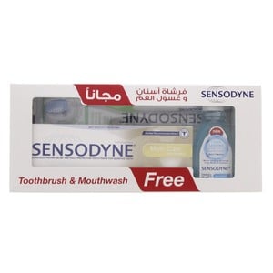 Sensodyne Multi Care Toothpaste 75ml + Toothbrush + Mouthwash 50ml