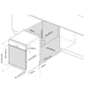 Fagor Semi Integrated Built-In Dishwasher, 7 Wash Program, Stainless Steel, LVF17IAX