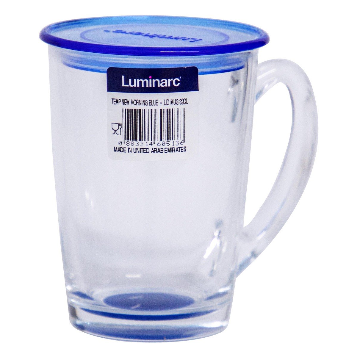 Luminarc Mug with Lid New Morning Blue 833 32cl