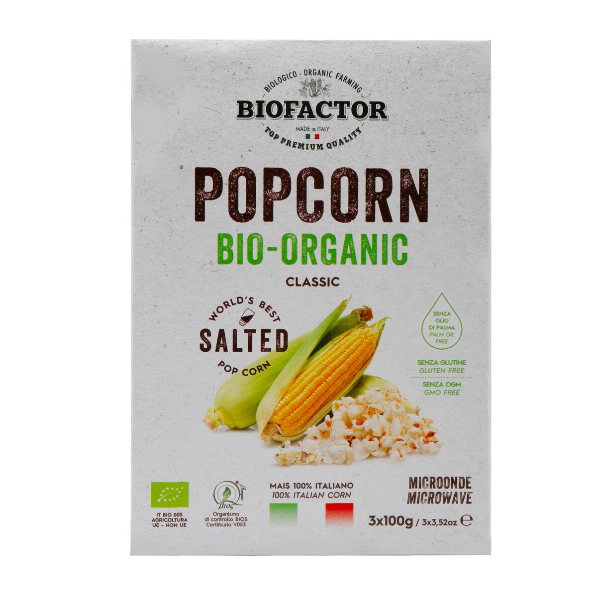 Biofactor Organic Classic Popcorn Salted 300g