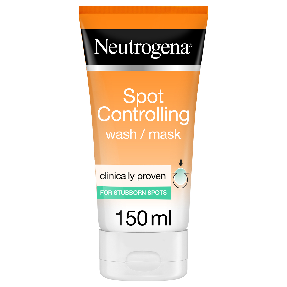 Neutrogena Facial Wash Visibly Clear, 2-in-1 Wash Mask, 150 ml