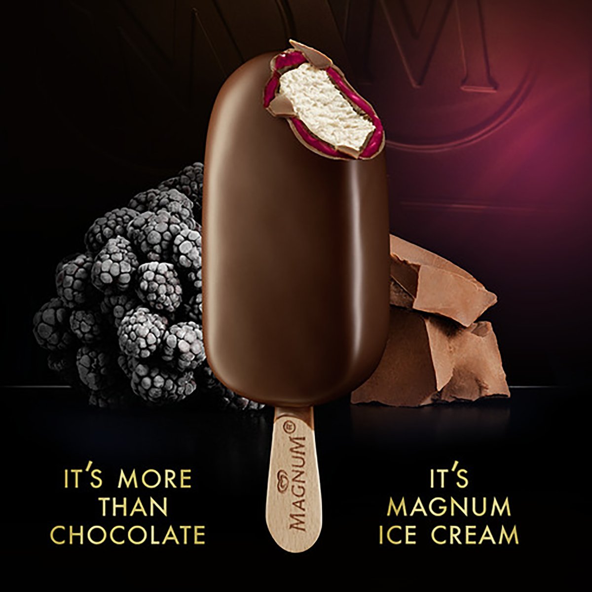 Magnum Mini Ice Cream Stick Double Mulberry 6 x 60 ml Online at Best ...