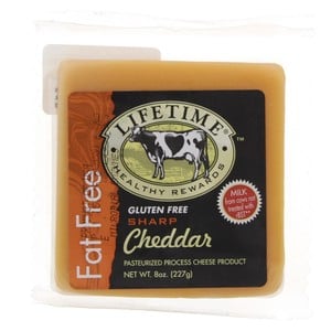 Lifetime Fat Free Sharp Cheddar Cheese 227g