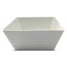 Home Ceramic Embossed Bowl Square White 15cm