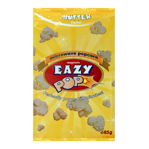 Buy Eazy Pop Microwave Popcorn Butter 85 g Online at Best Price | Pop Corn | Lulu Kuwait in UAE