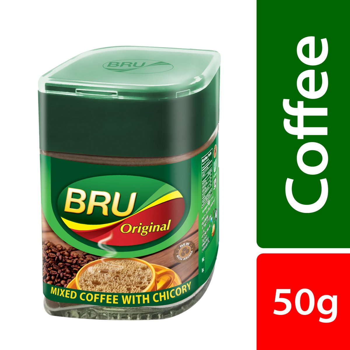 Buy Bru Original Instant Coffee 50 g Online at Best Price | Coffee | Lulu Kuwait in Kuwait