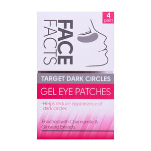 Skin Academy Face Facts Gel Eye Patches Dark Circles 4 Pairs