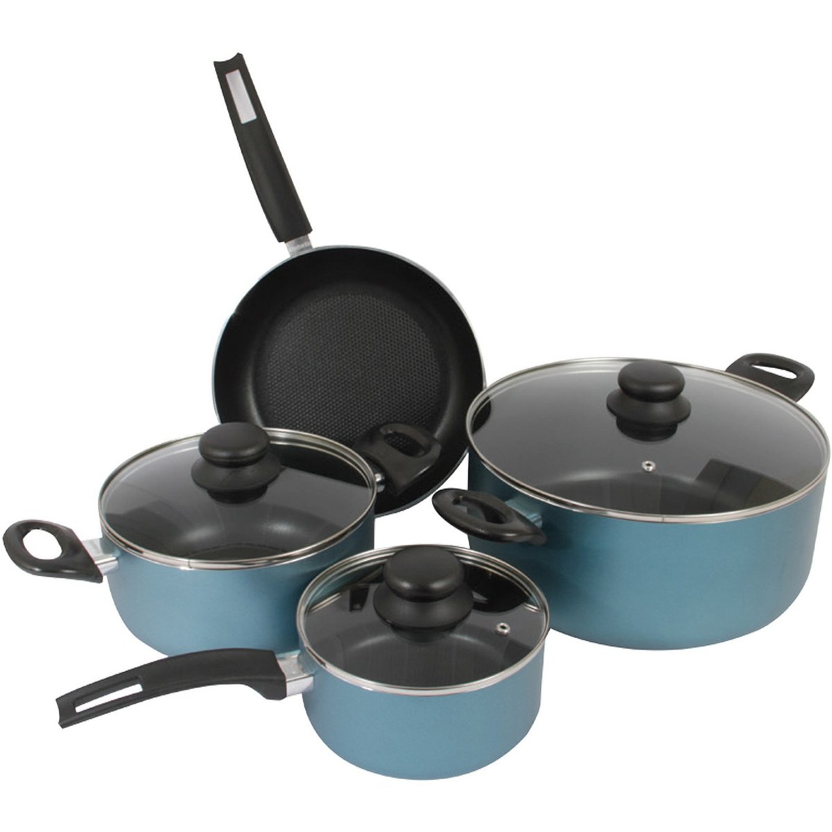 Brabantia Non Stick Cookware Set 4pcs Mint Blue