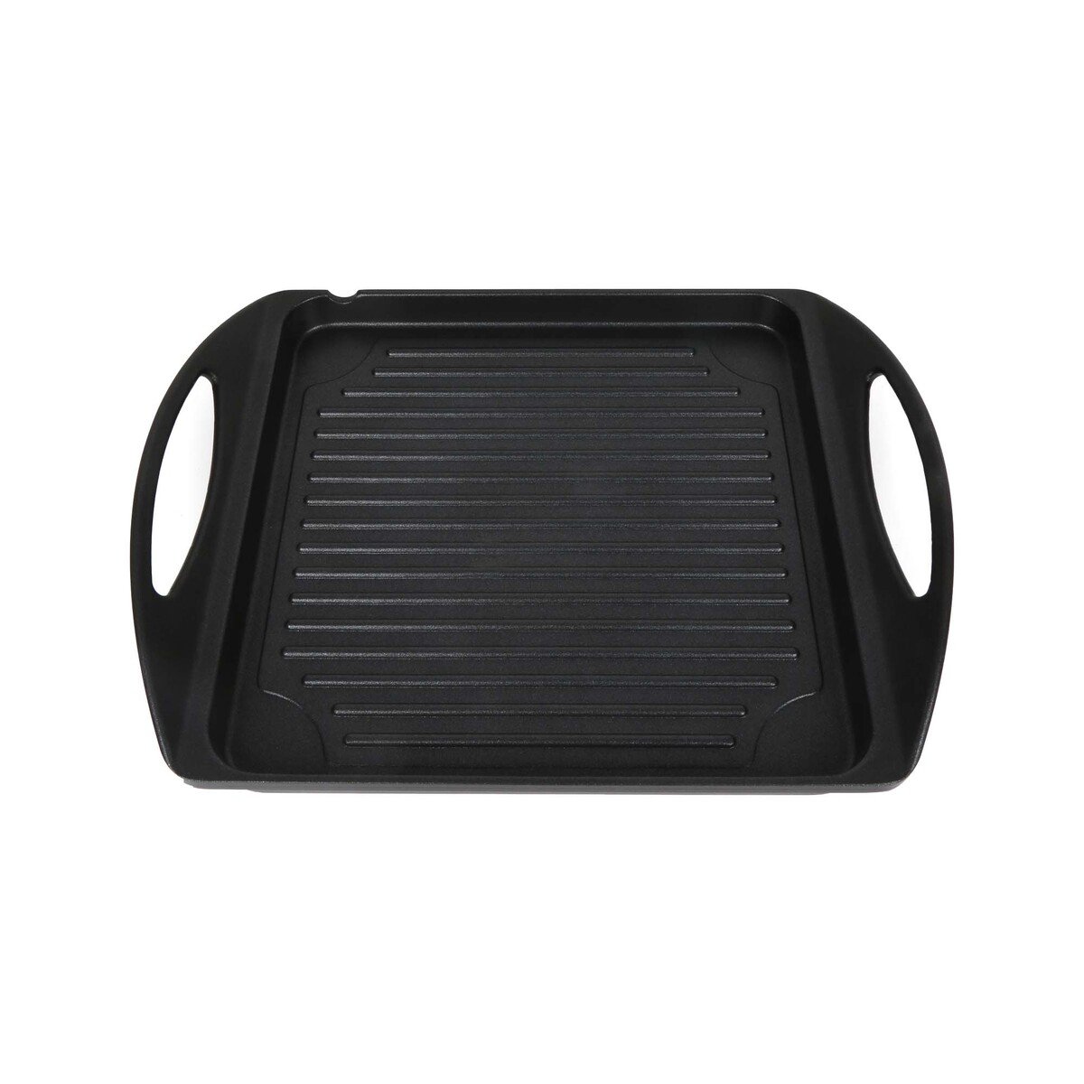 Chefline Induction Bottom Die Cast Aluminum Grill Pan, Square, 34 x 26.5 cm, Black, XGP-03B