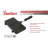 Chefline Non-Stick Die Cast Aluminum Sandwich Maker, 35.5 cm x 25 cm x 3.2 cm, Black, XGP-JP02