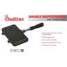Chefline Non-Stick Die Cast Aluminium Double Waffle Maker, 34 x 22 x 3.3 cm, Black, XGP-JP05