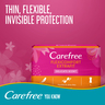 Carefree Panty Liners FlexiComfort ExtraFit Delicate Scent 44pcs