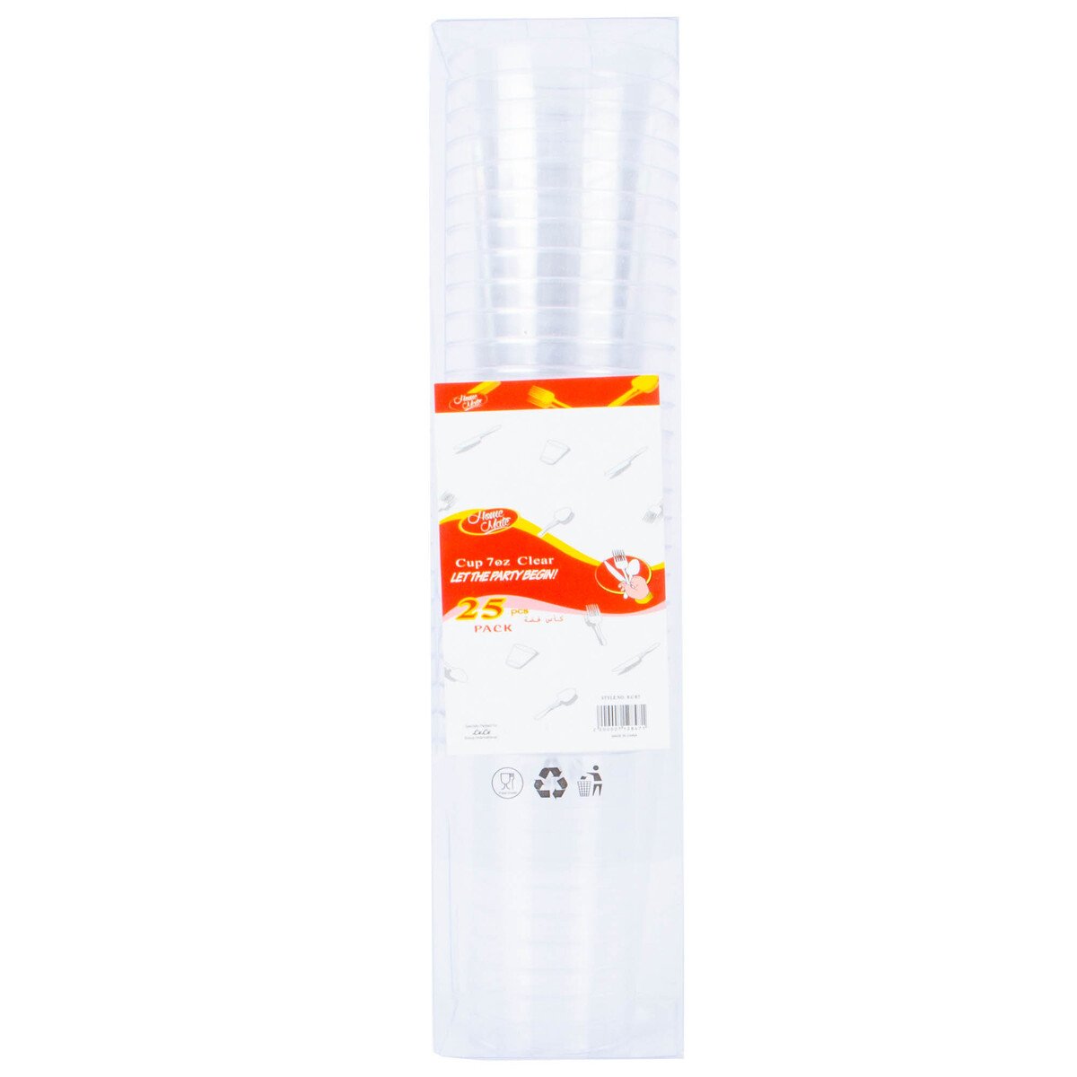 Home Mate Clear Cup 7oz 25pcs