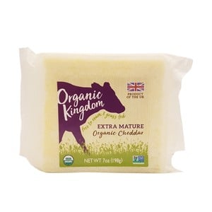 Kingdom Organic Cheddar Cheese Extra Mature 198g