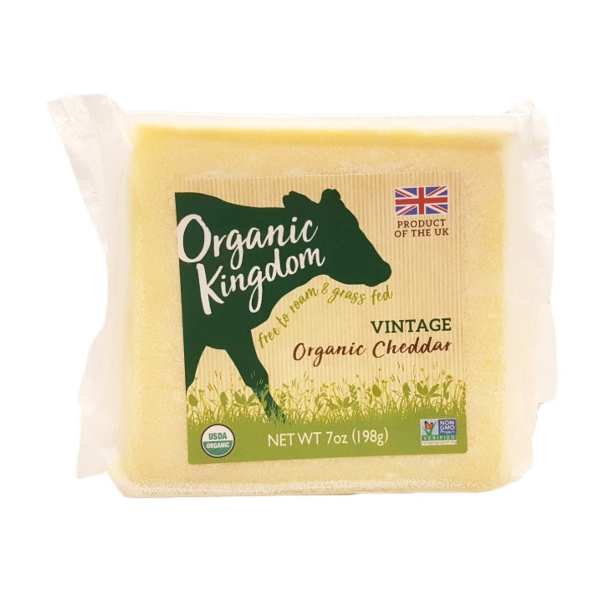 Kingdom Organic Cheddar Cheese Vintage 198g