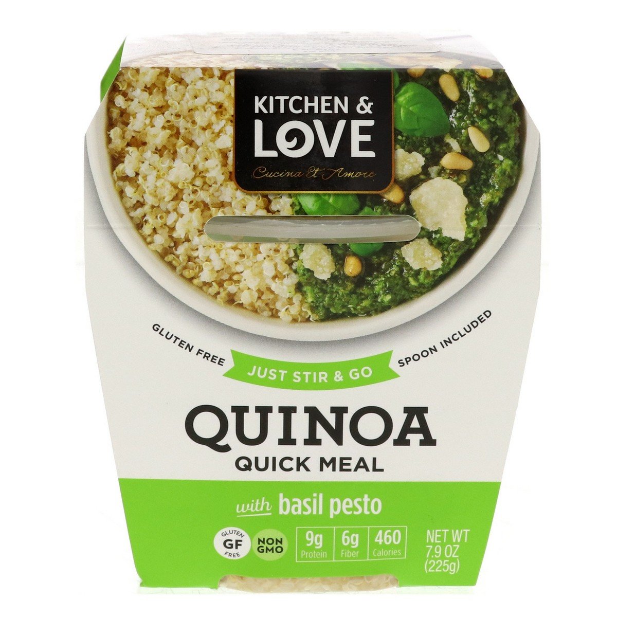 Kitchen & Love Quinoa Quick Meal With Basil Pesto 225 g