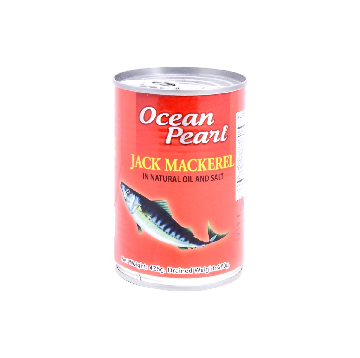 Ocean Pearl Jack Mackerel in Natural Oil & Salt 425g