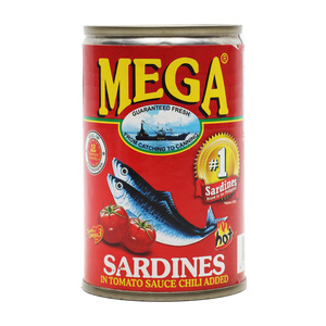 اشتري قم بشراء Mega Sardines In Tomato Sauce Chili 155g Online at Best Price من الموقع - من لولو هايبر ماركت Canned Sardines في الكويت
