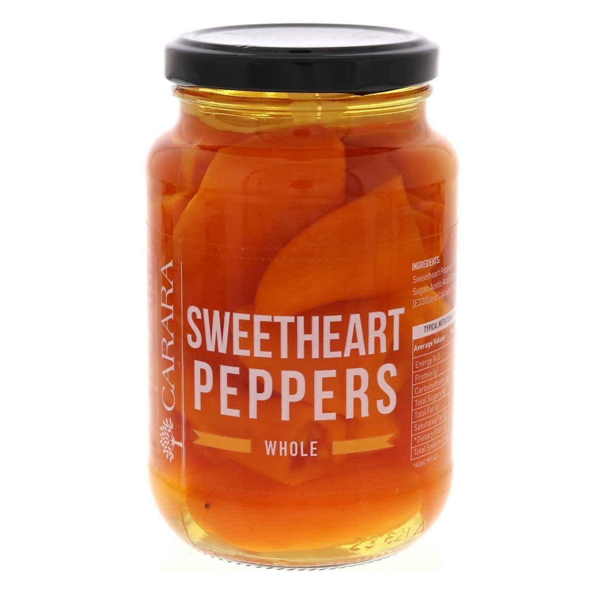 Carara Sweetheart Peppers Whole 400 g
