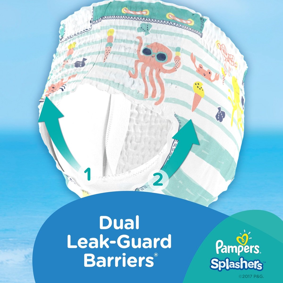 Pampers Splashers Swimming Pants, Size 5-6, >14 kg, 10 Count