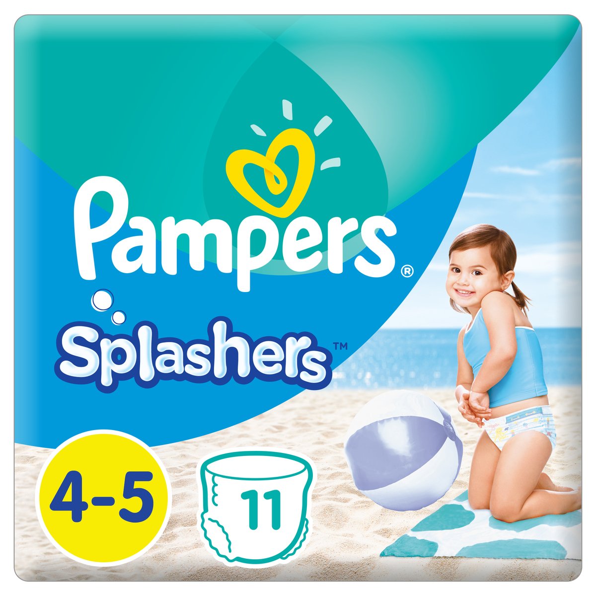 Pampers Splashers Swimming Pants, Size 4-5, 9-15 kg, 11 Count