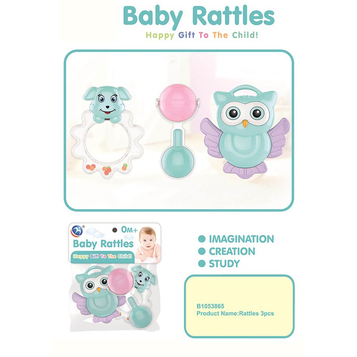 First Step Baby Rattle B-1053865 3's