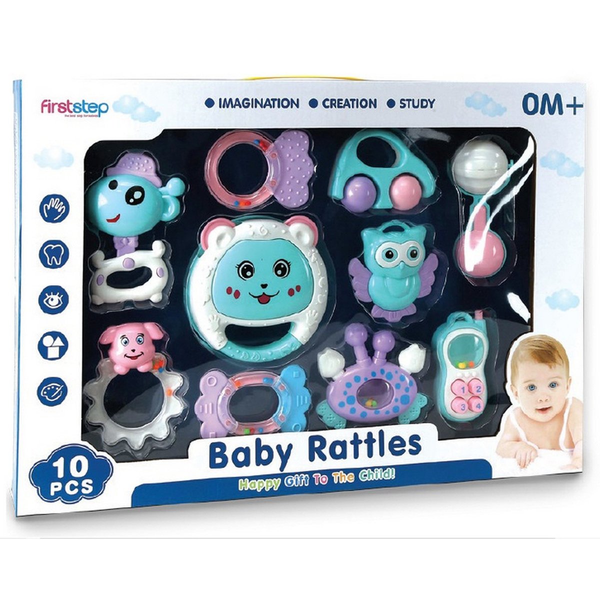 First Step Baby Rattle B1053875 10's