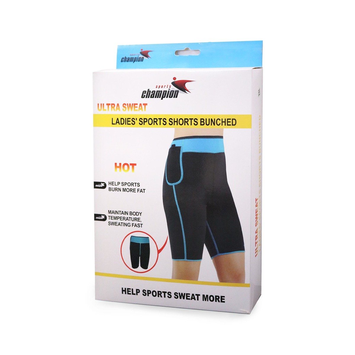 Buy Sports Champion Ultra Sweat Ladies Sports Shorts Bunched ST-2016 Online at Best Price | Support Products | Lulu UAE in Kuwait