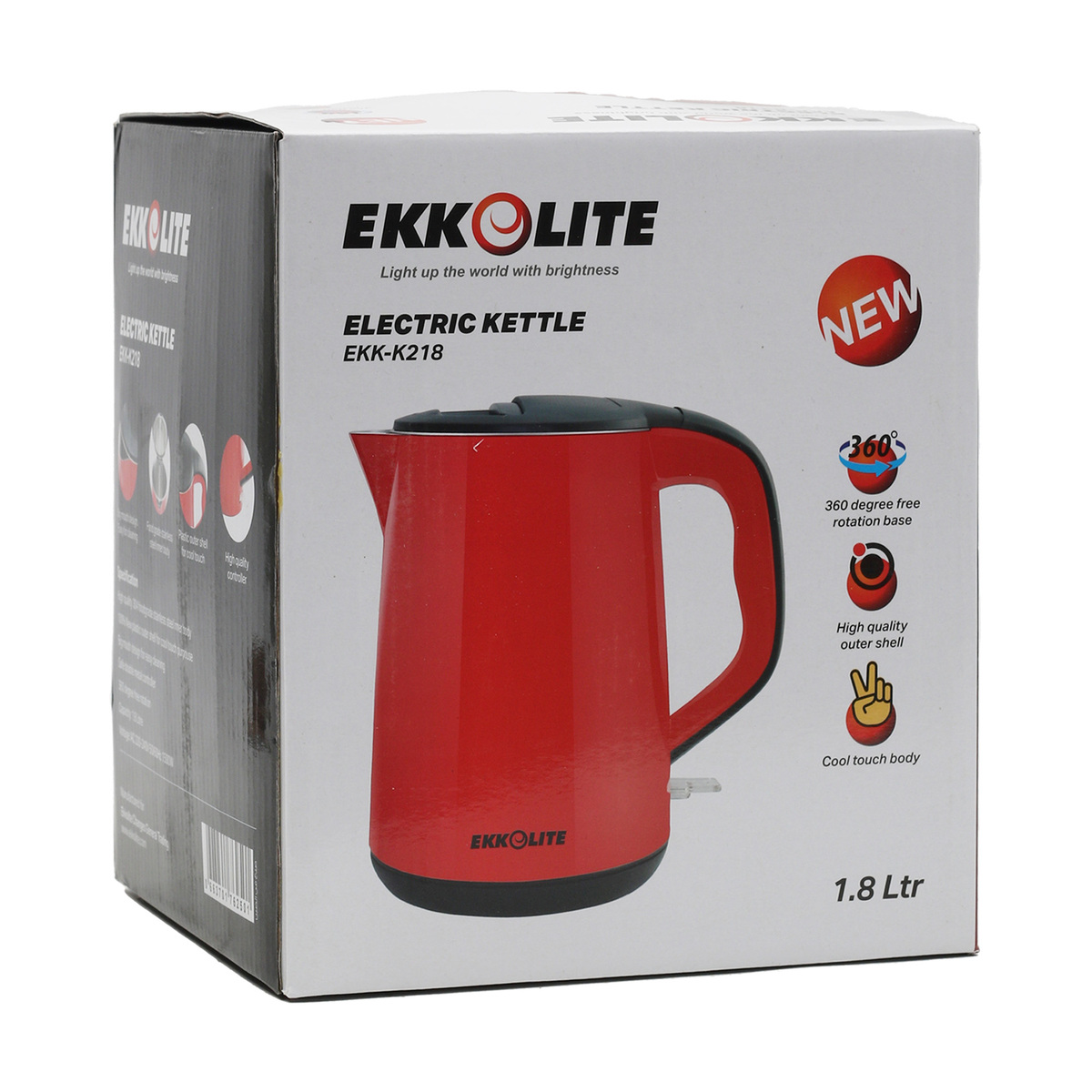 Ekkolite Kettle EKK-K218 1.8Litre