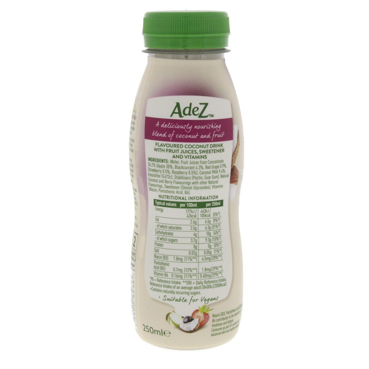 Adez Seed And Fruit Diary Free Smoothie Courageous Coconut Berry 250 ml