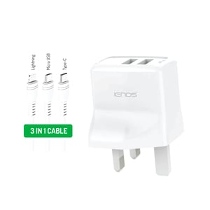Iends Dual Usb Travel Charger /2in1 Cable