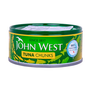 Buy John West Tuna Chunks In Sunflower Oil 145g Online at Best Price | Canned Tuna | Lulu Kuwait in Kuwait