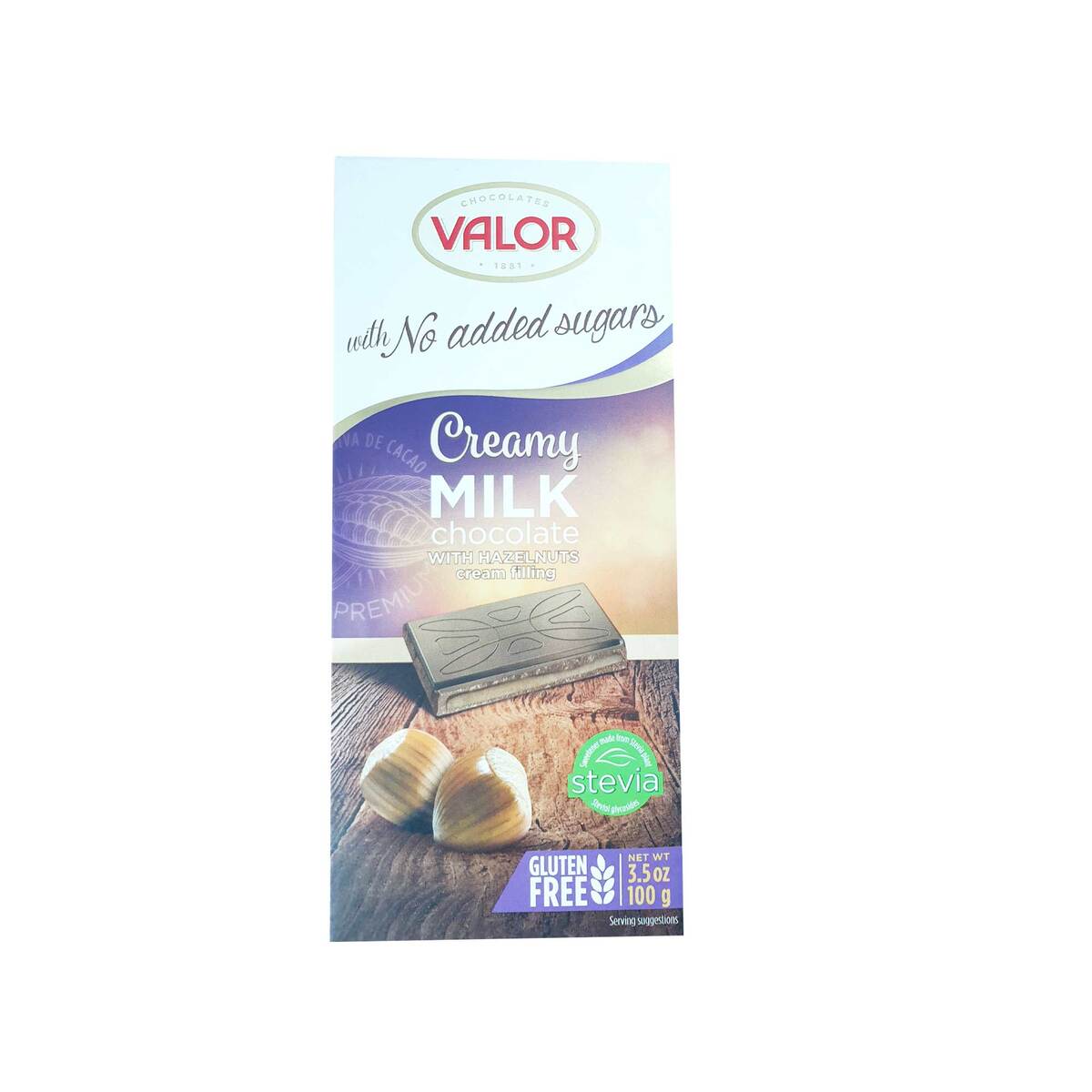Valor Dark Chocolate With Hazelnut 100g
