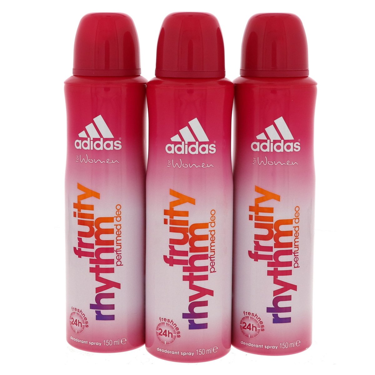 Adidas Fruity Rhythm Perfumed Deo For Women 3 x 150 ml