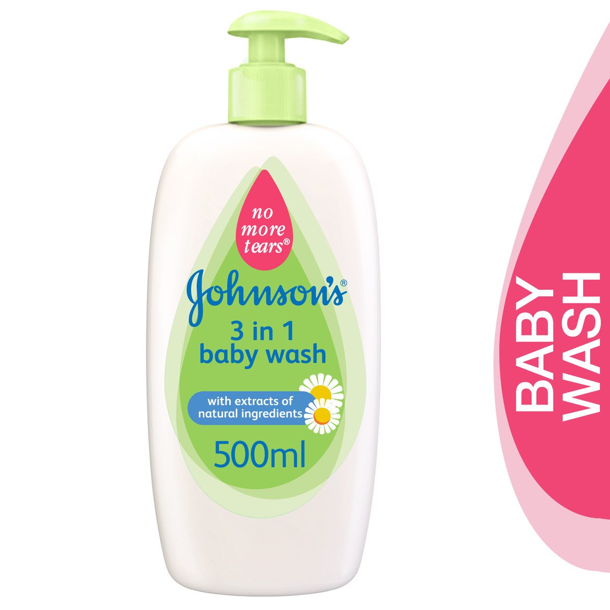 Johnson's Baby Bath Wash 3-in-1 Baby Wash 500ml