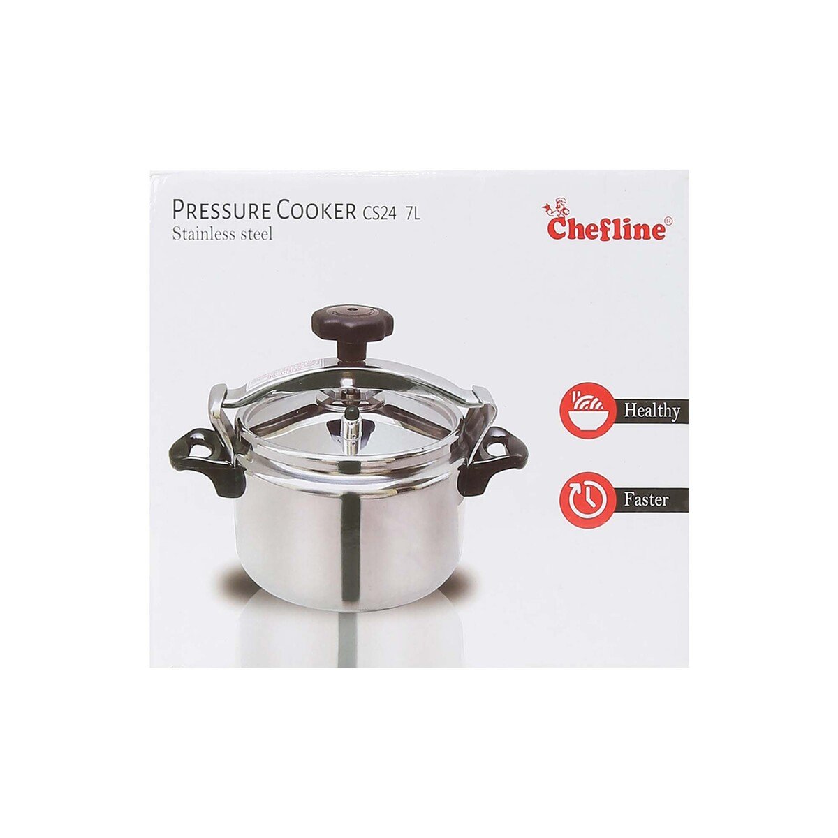 Chefline Stainless Steel Pressure Cooker Arabic CS 7Ltr
