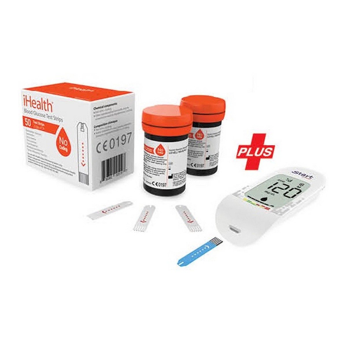 iHealth Glucose Monitor Start BGs + Strip 50pcs