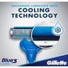 Gillette Blue 3 Cool Men's 3-Bladed Disposable Razor 6pcs