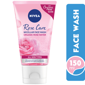 Buy Nivea Face Wash Micellar Rose Care With Organic Rose 150 ml Online at Best Price | Face Wash | Lulu Egypt in Saudi Arabia