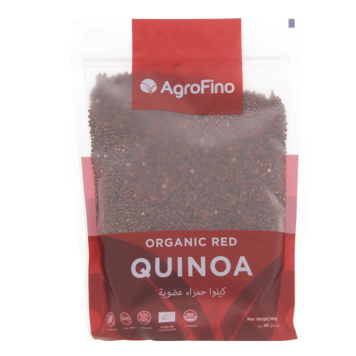 Buy Agrofino Organic Red Quinoa 340 g Online at Best Price | Organic Food | Lulu UAE in UAE