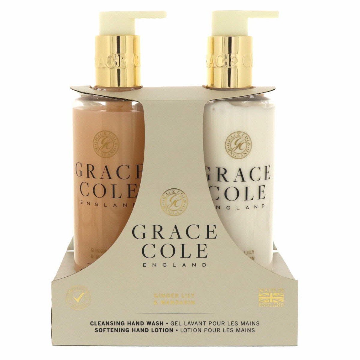 Grace Cole Cleansing Hand Wash300ml + Softning Hand Lotion300ml Ginger Lily And Mandarin