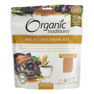 Organic Traditions Macaccino Drink Mix 227 g