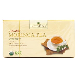 Earth's Finest Organic Moringa Tea With Mint 25pcs