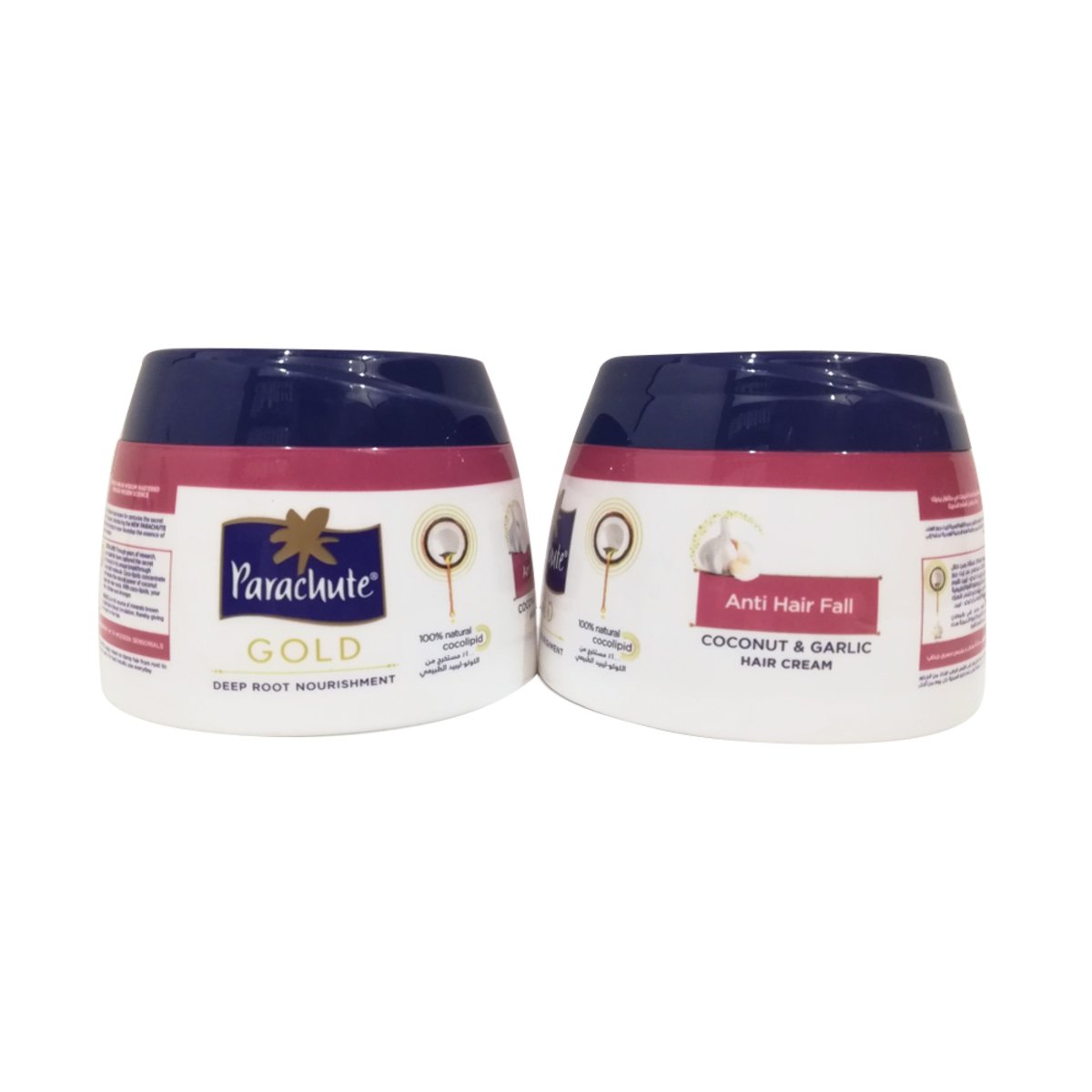Parachute Gold Coconut & Garlic Hair Cream 2 x 140ml Online at Best Price |  Hair Creams | Lulu Qatar
