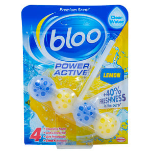 Bloo Toilet Rim Block Power Active Lemon, 50 g