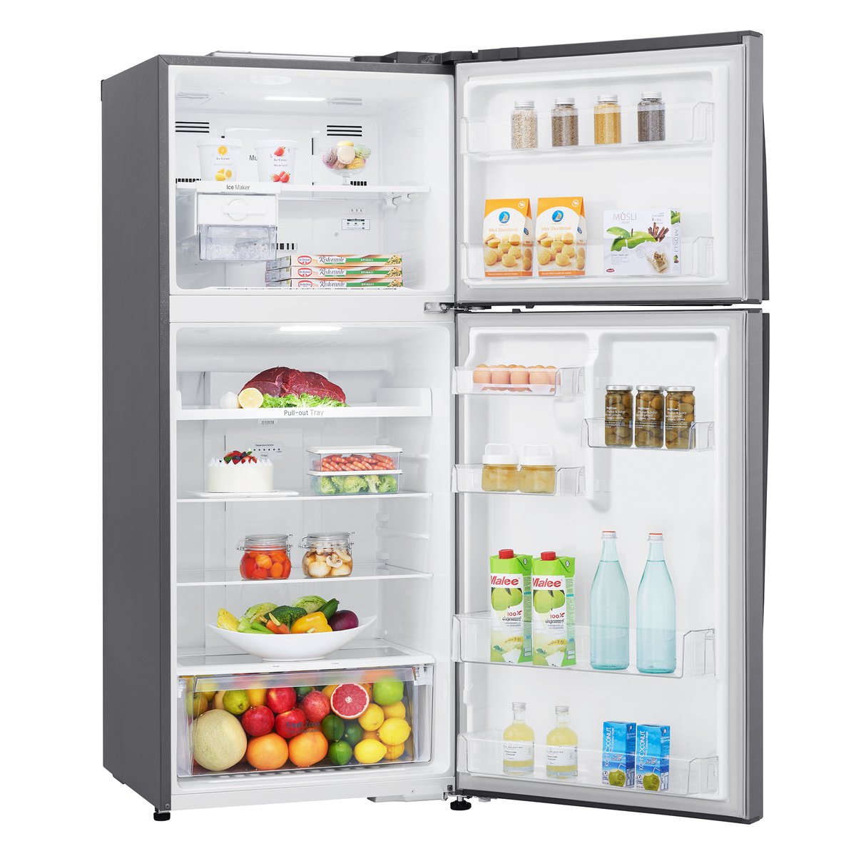 LG Double Door Refrigerator GR-C539HLCU 410LTR, NatureFRESH™, LINEARCooling™, Multi Air Flow