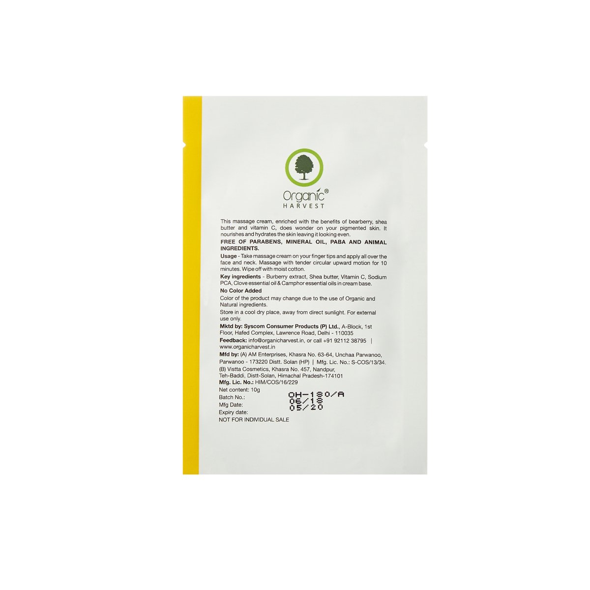 Organic Harvest Facial Kit Organic Shield-Anti Tan 50 g